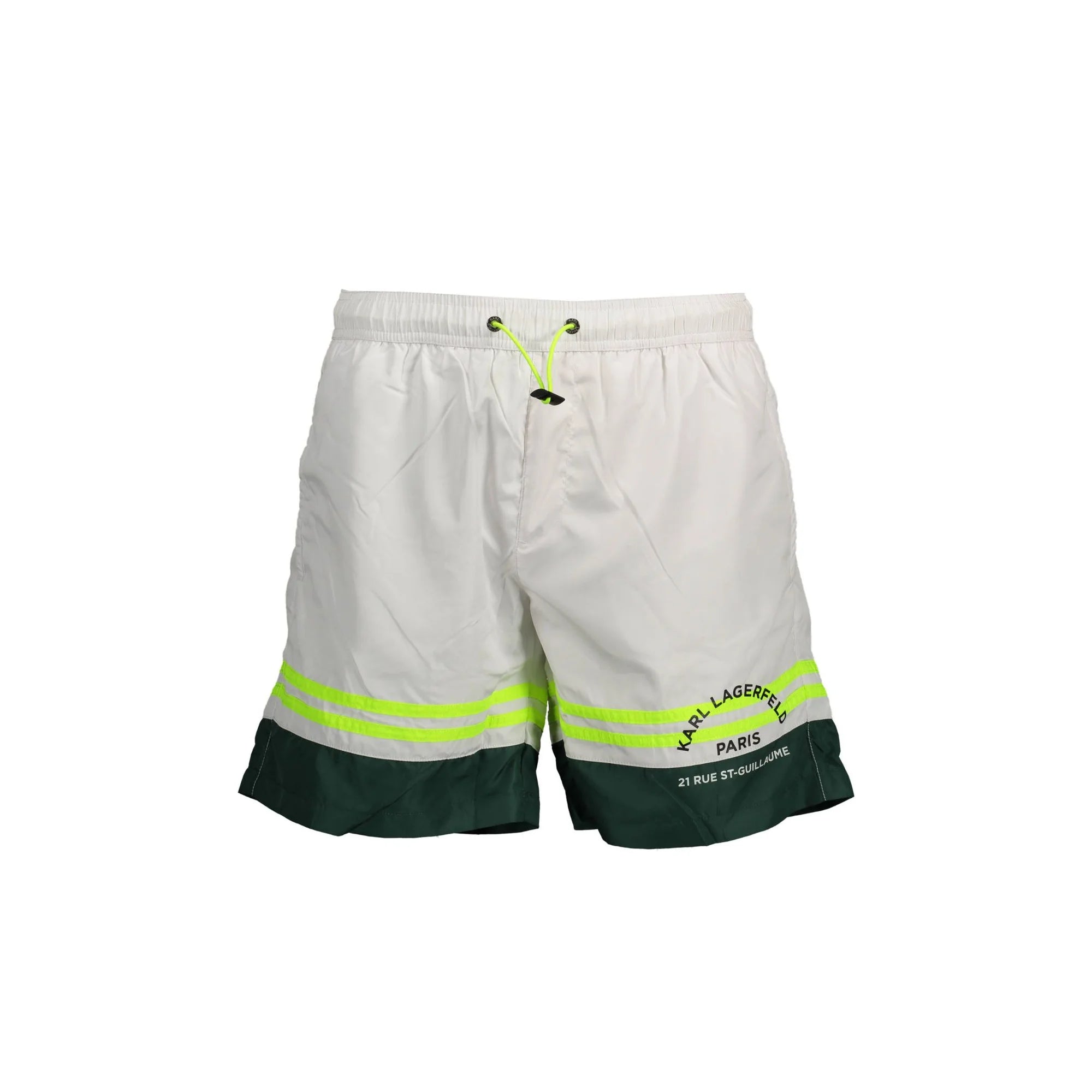 Karl Lagerfeld Beachwear Costume Mare Uomo Bianco Stampa - foto prodotto